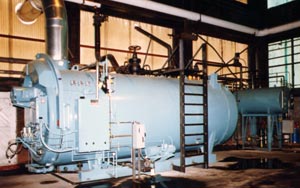 Boiler Burner System Sideview